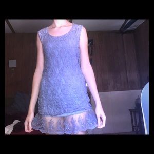 Cute lacy purple dress